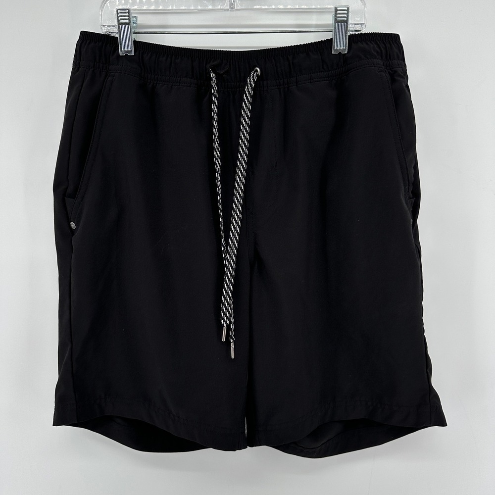 Cremieux Men Size Medium Black Athletic Gym Shorts Flawed Read Description TLC - Picture 2 of 9